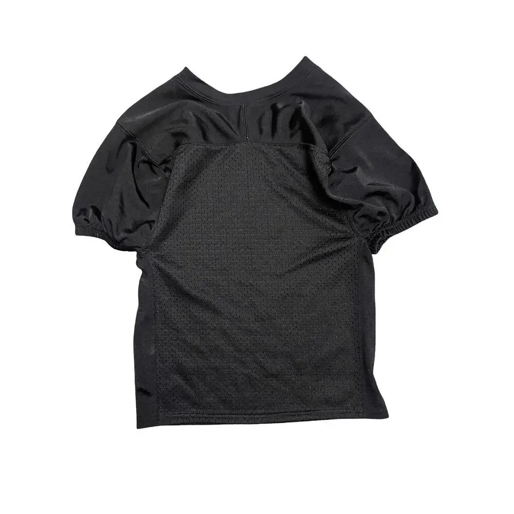 Nike Pro Combat Youth Football Practice Jersey Black Padded Mesh Size M